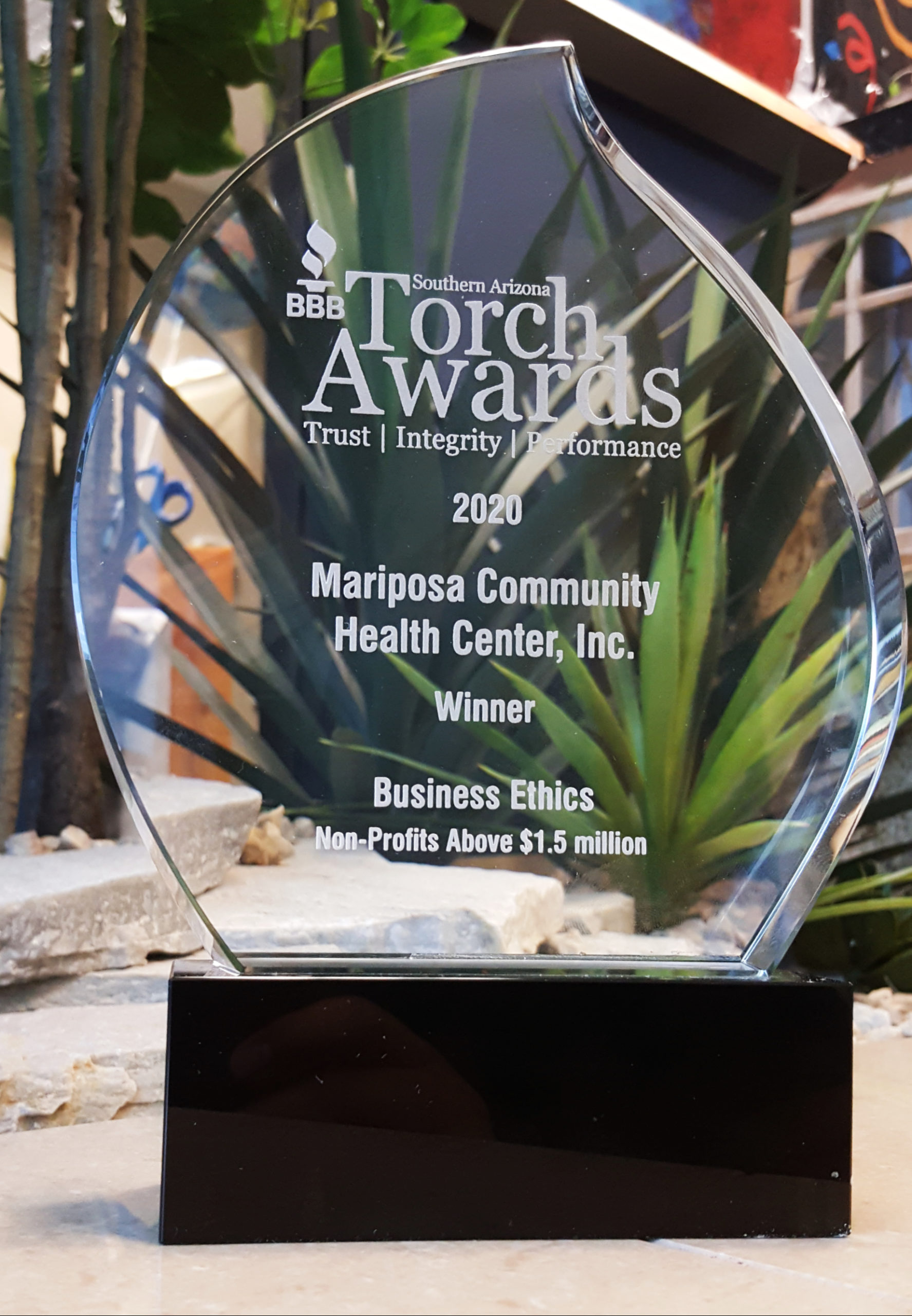 MariposaCHC - 2020 BBB Torch Award for Business Ethics