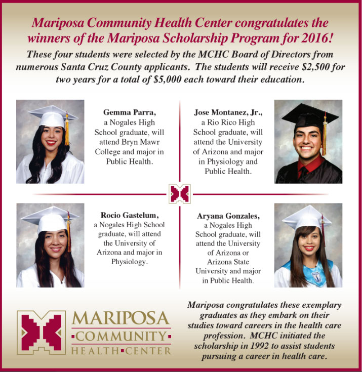 Mariposa Community Health Center Scholarship Awards