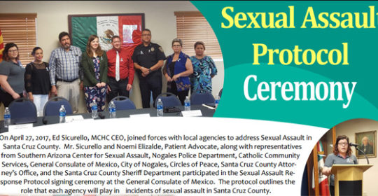 Sexual Assault Protocol Ceremony